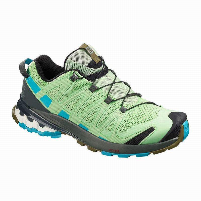 SALOMON XA PRO 3D V8 Philippines - Women's Trail Running Shoes - Green | 568017-ZPY